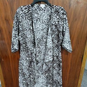 LuLaRoe Shirley Kimono Cardigan, Size S, Animal Print